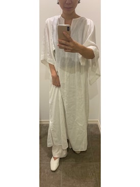 「TICCA（ティッカ）のアイテム（シャツワンピース）」を使った、M.Yさん（レディース・156cm）の夏コーディネート
