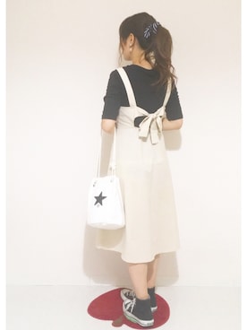 「chocomee（チョコミー）のアイテム（ワンピース/ドレス）」を使った、tsugu*さん（レディース・157cm）の夏コーディネート