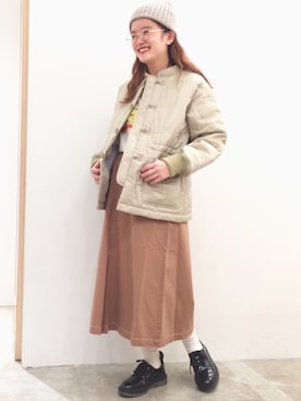 「チャイナボタン」｜kato さん（レディース・157cm）の秋コーディネート