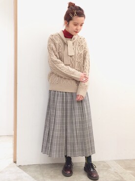 「poudoudou」｜kato さん（レディース・157cm）の冬コーディネート