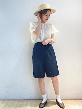 「マリン」｜kato さん（レディース・157cm）の夏コーディネート
