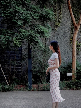 「MONKI（モンキ）のアイテム（Tシャツ/カットソー）」を使った、obilivionさん（レディース・158cm）の夏コーディネート