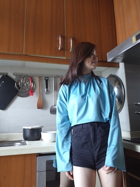 「MONKI（モンキ）のアイテム（カーゴパンツ）」を使った、obilivionさん（レディース・158cm）の春コーディネート