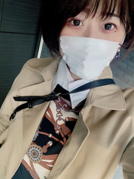 「URBAN RESEARCH ROSSO WOMEN（アーバンリサーチ　ロッソ）のアイテム（トレンチコート）」を使った、あんさん（レディース・168cm）の春コーディネート
