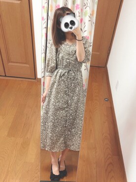 Gu ジーユー のワンピース ブラウン系 を使った人気ファッションコーディネート Wear