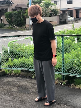 「エアリズム」｜だいきさん（メンズ・180cm）の夏コーディネート