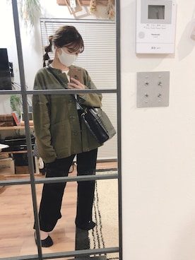 「アイテム（ブルゾン）」を使った、むちむちくんのママさん（レディース・154cm・30代）の秋コーディネート