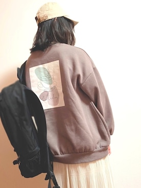 「one way（ワンウェイ）のアイテム（スウェット）」を使った、𝚜𝚎𝚗🌷さん（レディース・157cm）の春コーディネート