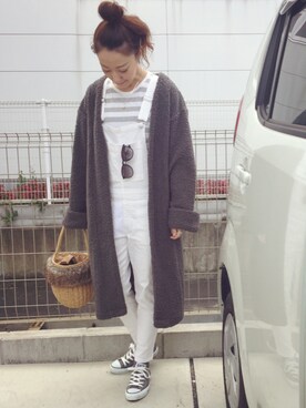 「ZUCCa（ズッカ）のアイテム（リング）」を使った、riosa◡̈⃝︎⋆︎*さん（レディース・158cm）の冬コーディネート