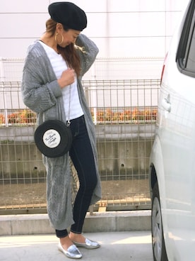 riosa◡̈⃝︎⋆︎*さん（レディース・158cm）の春コーディネート