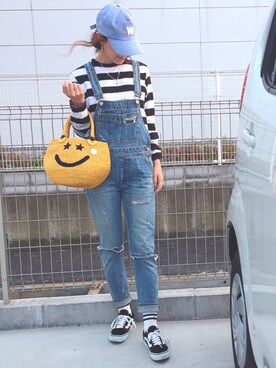 riosa◡̈⃝︎⋆︎*さん（レディース・158cm）の春コーディネート