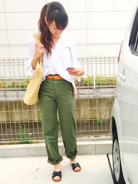 riosa◡̈⃝︎⋆︎*さん(レディース・158cm)の春コーディネート