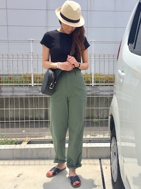 「CorteLargo（コルテラルゴ）のアイテム」を使った、riosa◡̈⃝︎⋆︎*さん（レディース・158cm）の夏コーディネート