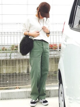 riosa◡̈⃝︎⋆︎*さん(レディース・158cm)の秋コーディネート