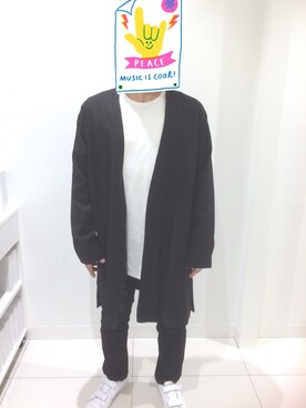 「SENSE OF PLACE by URBAN RESEARCH（センスオブプレイスバイアーバンリサーチ）のアイテム（テーラードジャケット、ブラック系）」を使った、Yuka Nagataさん（レディース）の春コーディネート