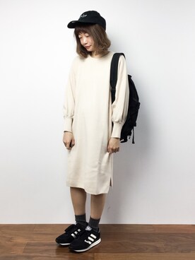 「Color（カラー）のアイテム（ワンピース）」を使った、いぴさん（レディース・152cm）の冬コーディネート