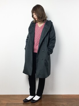 「Lugnoncure（ルノンキュール）のアイテム（その他アウター）」を使った、いぴさん（レディース・152cm）の冬コーディネート
