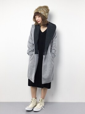 「reca（レカ）のアイテム（ダウンジャケット/コート）」を使った、いぴさん（レディース・152cm）の冬コーディネート
