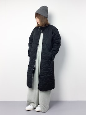 「ゆるカジ」｜「アイテム（ブルゾン）」を使った、いぴさん（レディース・152cm）の冬コーディネート