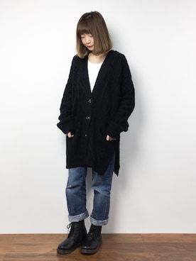 「unrelaxing（アンリラクシング）のアイテム」を使った、いぴさん（レディース・152cm）の冬コーディネート
