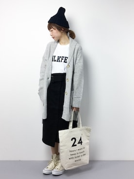 「Factor=（ファクターイコール）のアイテム（スカート）」を使った、いぴさん（レディース・152cm）の冬コーディネート