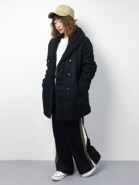 「AVAN LILY（アヴァンリリィ）のアイテム（その他アウター）」を使った、いぴさん（レディース・152cm）の冬コーディネート