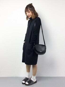 「Te chichi（テチチ）のアイテム（ワンピース/ドレス）」を使った、いぴさん（レディース・152cm）の冬コーディネート