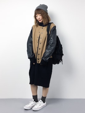 「DETAILS（ディテールズ）のアイテム（ジャケット/アウター）」を使った、いぴさん（レディース・152cm）の冬コーディネート