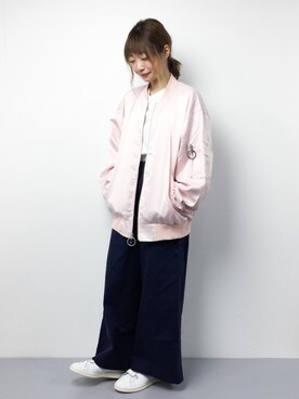 「Chica（チカ）のアイテム（ジャケット/アウター）」を使った、いぴさん（レディース・152cm）の冬コーディネート