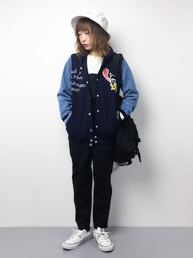 「ScoLar（スカラー）のアイテム（ジャケット/アウター）」を使った、いぴさん（レディース・152cm）の冬コーディネート