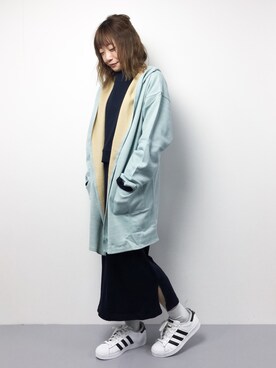 「RODEO CROWNS WIDE BOWL（ロデオクラウンズワイドボウル）のアイテム（その他アウター）」を使った、いぴさん（レディース・152cm）の冬コーディネート