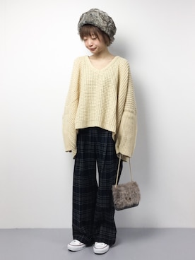 「Te chichi TERRASSE（テチチテラス）のアイテム」を使った、いぴさん（レディース・152cm）の冬コーディネート