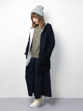 「haco!（ハコ）のアイテム（その他アウター）」を使った、いぴさん（レディース・152cm）の冬コーディネート