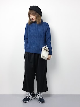 「unrelaxing（アンリラクシング）のアイテム」を使った、いぴさん（レディース・152cm）の冬コーディネート