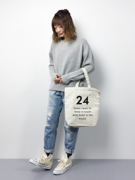 「min@RNA（ミンアットアールエヌエー）のアイテム」を使った、いぴさん（レディース・152cm）の冬コーディネート