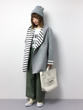 「HusHusH（ハッシュアッシュ）のアイテム（ブルゾン）」を使った、いぴさん（レディース・152cm）の冬コーディネート