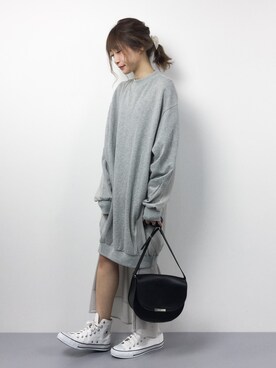 「Ameri（アメリ）のアイテム（ワンピース/ドレス）」を使った、いぴさん（レディース・152cm）の冬コーディネート