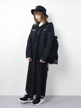 「PLAYBOY（プレイボーイ）のアイテム（ブルゾン）」を使った、いぴさん（レディース・152cm）の冬コーディネート