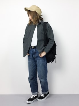 「Samansa Mos2（サマンサ モスモス）のアイテム（ジャケット/アウター）」を使った、いぴさん（レディース・152cm）の春コーディネート