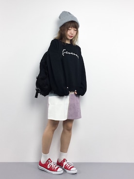 「converse」｜いぴさん（レディース・152cm）の春コーディネート