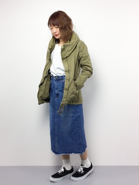 「goa（ゴア）のアイテム（ジャケット/アウター）」を使った、いぴさん（レディース・152cm）の春コーディネート