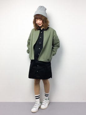 「Samansa Mos2（サマンサ モスモス）のアイテム（ジャケット/アウター）」を使った、いぴさん（レディース・152cm）の春コーディネート