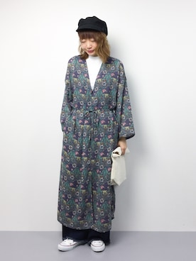 「DOUBLE NAME（ダブルネーム）のアイテム（その他アウター）」を使った、いぴさん（レディース・152cm）の春コーディネート