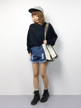 「The DUFFER of ST.GEORGE（ザダファーオブセントジョージ）のアイテム」を使った、いぴさん（レディース・152cm）の春コーディネート