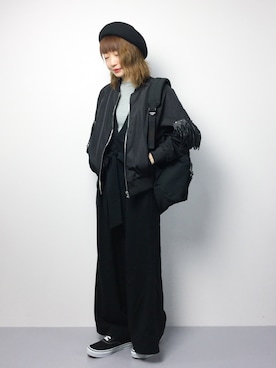 「ANAP（アナップ）のアイテム（ブルゾン）」を使った、いぴさん（レディース・152cm）の春コーディネート