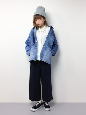 「RODEO CROWNS WIDE BOWL（ロデオクラウンズワイドボウル）のアイテム（その他アウター）」を使った、いぴさん（レディース・152cm）の春コーディネート