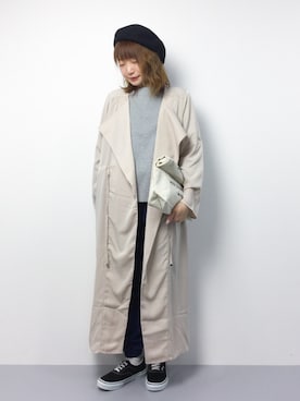 「SPINNS（スピンズ）のアイテム（ジャケット/アウター）」を使った、いぴさん（レディース・152cm）の春コーディネート