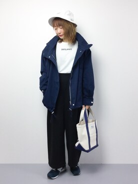 「AS KNOW AS PINKY（アズノゥアズピンキー）のアイテム（モッズコート）」を使った、いぴさん（レディース・152cm）の春コーディネート