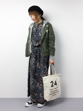 「SEVENDAYS=SUNDAY（セブンデイズサンデイ）のアイテム（その他アウター）」を使った、いぴさん（レディース・152cm）の春コーディネート