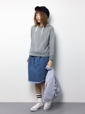 「TODAY'S SPECIAL（トゥデイズスペシャル）のアイテム（バッグ）」を使った、いぴさん（レディース・152cm）の春コーディネート